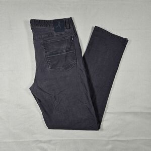Live Forever‎ Golf Mens Canvas Performance Pants 36x34 Charcoal Grey Stretch
